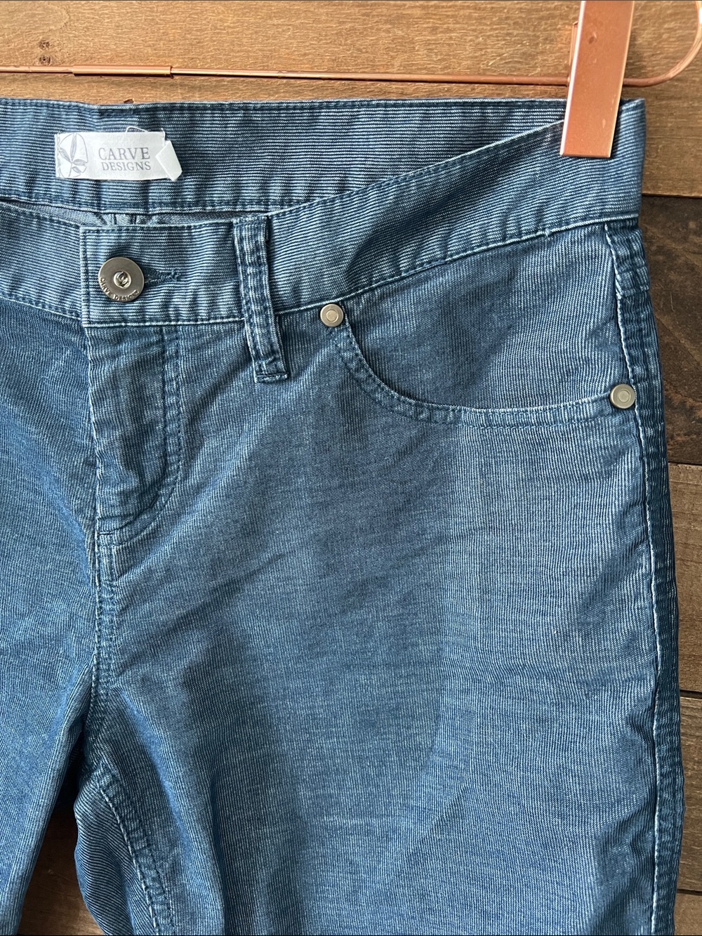 Carve Designs Women's Oahu Shorts 10" in Vintage Blue Size 4 - Picture 3 of 8